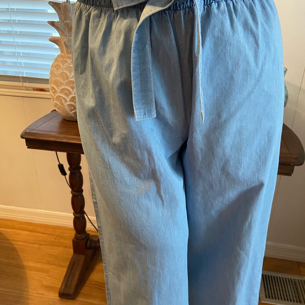 Ladies Light Blue Casual Pants